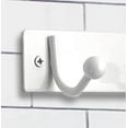 thumbnail image 4 of Era Bar with 4 Hooks Metal Wall Mount White; Organizer for Hat Clothes Bathrobe, 4 of 4