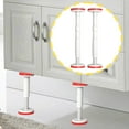 thumbnail image 1 of 2 varillas de soporte para gabinetes, soportes de soporte para fregadero bajo encimera, patas de nailon ajustables para muebles, tocador, armario,, 1 of 8