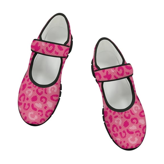 FUIALDOLG Women's Mary Jane Flats, Breathable Slip-On Light Weight Comfort Orthotic Casual Walking Shoes