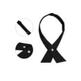 thumbnail image 3 of INSPIRE CHIC Women's Adjustable Criss-Cross Bow Ties Solid Snap Button Neck Tie for School Uniform Black One Size, 3 of 5