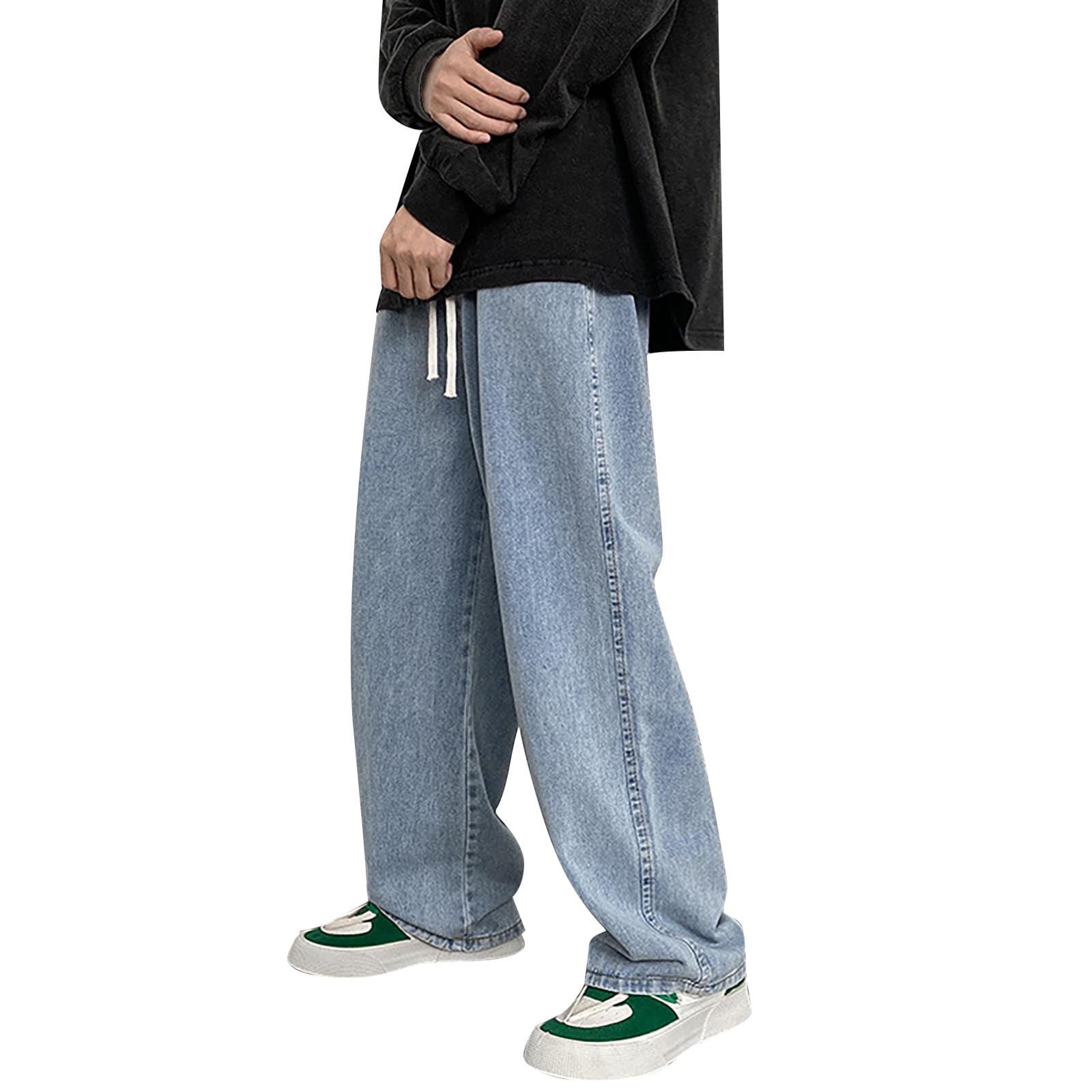 snowsong Mens Jeans Baggy Jeans Men Men's Fashion Big Loose snowsong Mens Jeans Baggy Jeans Men Men's Fashion Big Loose