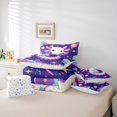 thumbnail image 6 of Manfei Lovely Salamander Axolotl 7 Pieces Bedding Comforter Set,Magic Ocean Animal Full Bedding Set,Purple Galaxy Planet Fitted Sheet Flat Sheet For Children,Breathable Home Decor Reversible, 6 of 8