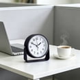 thumbnail image 4 of 3.9 Inch Small Analog Alarm Clocks, Desk Clock,Cute Table Clock with Light，Adjustable Angle forTravel,Bedside,Bedroom,Teens,Living Room Decor, 4 of 7