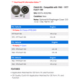 thumbnail image 2 of Clutch Kit - Compatible with 1965 - 1977 Ford F-100 1966 1967 1968 1969 1970 1971 1972 1973 1974 1975 1976, 2 of 2