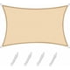 thumbnail image 1 of Vela de Sombra Cuadrada Rectangular 2x3 m Color Sable, Lona Impermeable 95% Protección Rayos UV, para Exterior, Jardín y Terraza, Piscina, 1 of 5