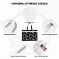 thumbnail image 5 of Gaeub Fishing Lure Print Canvas Tote File Bag,Laptop Tote Bag,Zipper File Bag,Canvas 15 Inch Handbag Purse for Office Travel, 5 of 8