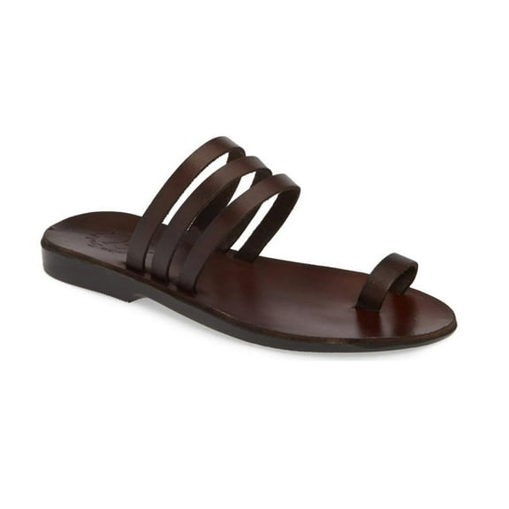 Angela - Leather Slip On Sandal - Womens Sandals
