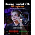 thumbnail image 4 of Wireless Gaming Headset for PS5/PC/PS4/Nintendo Switch,2.4G/Bluetooth Gaming Headphones with Detachable Noise Canceling Mic,7.1 Surround Sound,RGB Lighting, Black, 4 of 8
