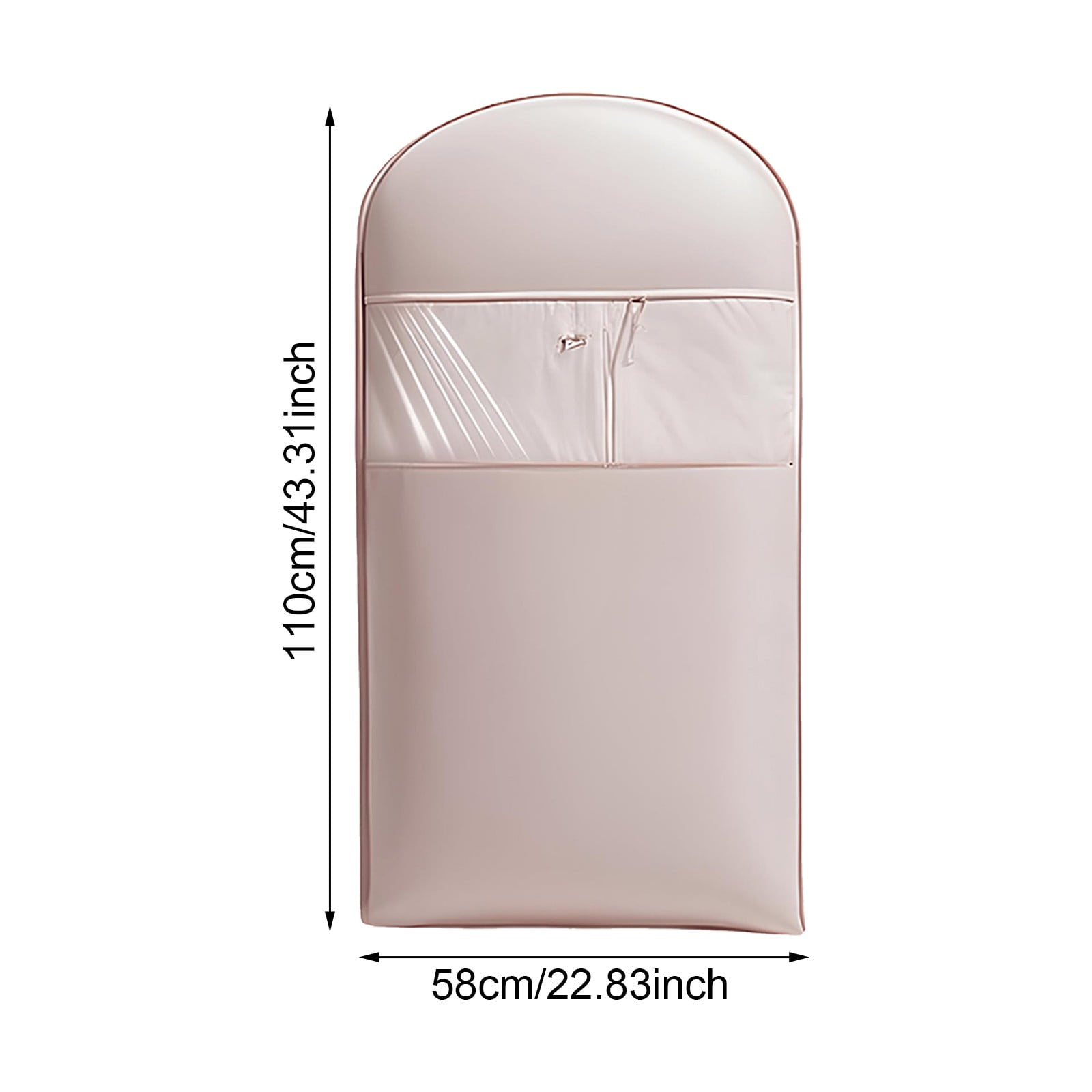 1/2/3pcs Space Saving Hanging Garment Bag with Self Compression Zipper, Storage Bags Space SaverCloset Organizers DustCover 3 sizes for Down Coat Clothes