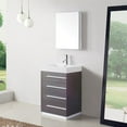 thumbnail image 2 of Virtu USA Bailey 23" Single Bathroom Vanity Cabinet in Wenge, 2 of 7