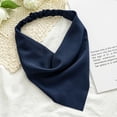 thumbnail image 3 of YAOBAMM Lady Head Wrap Vintage Triangle Head Scarf Elastic Band Solid Color Non slip Adjustable Hair Decoration, 3 of 7
