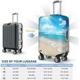 thumbnail image 6 of Travel Luggage Cover for Suitcase Tsa Approved, Washable Elastic Suitcase Protector, Bright Sunshine Summer Beach Suitcase Cover Anti-scratch Baggage Cover Fits 22-24 Inch Luggage Sleeve Medium, 6 of 6