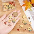 thumbnail image 5 of 40Pcs Sunflower Charms Enamel Leaf Maple Leaves Pine Cones Charm Pumpkin Alloy Charms, 5 of 9