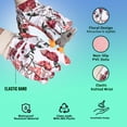 thumbnail image 4 of 7 Pairs Floral Garden Gloves for Women, Soft, Breathable Yard Work Gloves for Gardening, Weeding, Planting, With Claw, 4 of 6