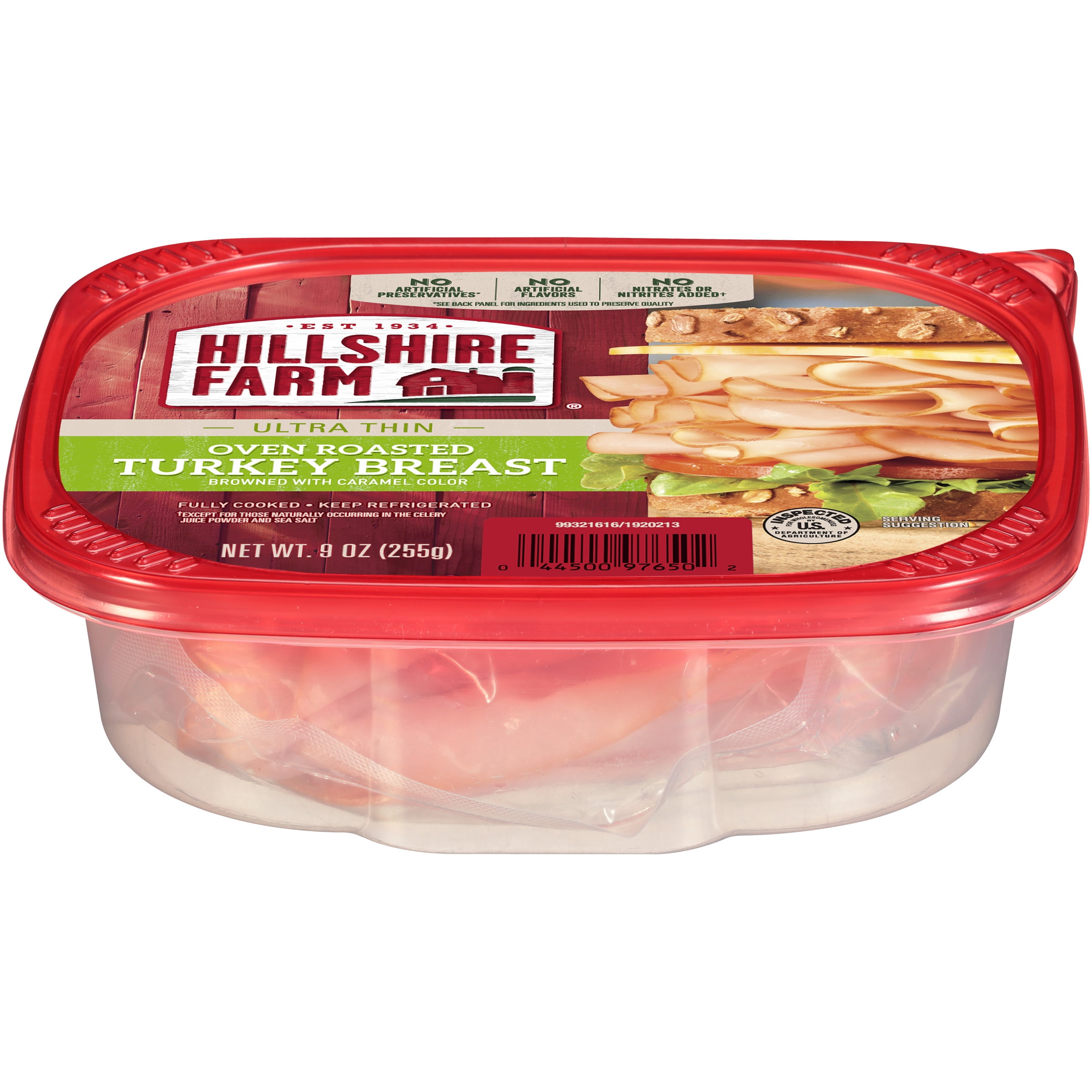 Hillshire Farm Ultra Thin Sliced Deli Lunch Meat Oven Roasted Turkey Breast 9 Oz Walmart Com Walmart Com