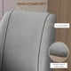 HOMCOM Chaises de Salle à Manger Set de 4, Chaise d'Appoint avec Revêtement en Velours – image 5 sur 9