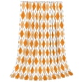 thumbnail image 2 of Rateoe Orange argyle Print Fuzzy Fleece Throw Blanket Extra Large,Super Soft,Fluffy and Warm Blankets for Couch,Bed,All Season Use-50"x40", 2 of 7