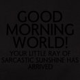 thumbnail image 3 of CafePress - Good Morning World T Shirt - Women's Traditional Fit Dark T-Shirt, 3 of 4