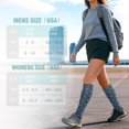 thumbnail image 2 of Lcziwo 6 Pairs Adult Gradual Compression Socks Graphic Circulation Warm Knee High Socks for Travel Athletic Running Nurses L, 2 of 3