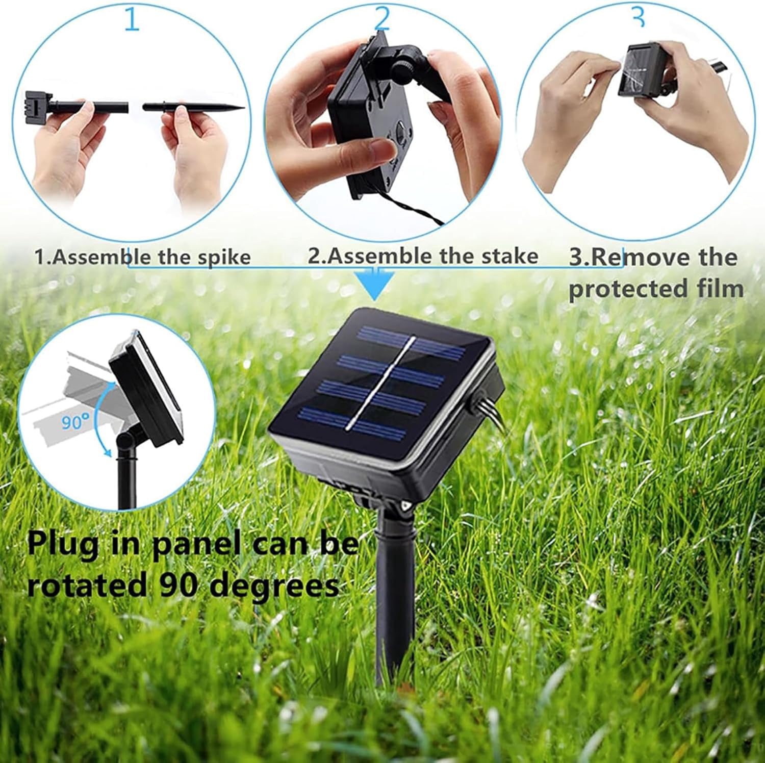 Solar Net Lights Outdoor Garden, 100LED 1.1M X 1.1M Waterproof 8 Modes Solar Mesh Fairy Icicle String Lights for Backyard Patio Gazebo Fence Lounge Party Decoration