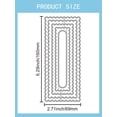 thumbnail image 2 of Geometric Theme Carbon Steel Cutting Dies Stencils for DIY Scrapbooking Photo Album Decorative Embossing Paper Card Rectangle 160x69x0.8mm, 2 of 8