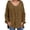 C-Coffee91, variant on DHFJKG Women's Sweaters Hoodies Knit Jacquard Oversized Deep V Neck Loong Sleeve Hooded Pullover Sweater Solid Color Versatile Jumper Tops
