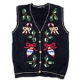 thumbnail image 1 of Vintage One of a kind Ugly Christmas Holiday Sweater Vest - X-Large, 1 of 1