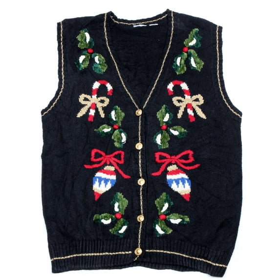 Vintage One of a kind Ugly Christmas Holiday Sweater Vest - X-Large