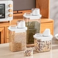 thumbnail image 2 of ​ ​ Airtight Food Storage Containers - Premium PP Plastic Canisters for Dry Goods, Grains Kitchen Pantry Organization Sealed Jars ​, 2 of 9