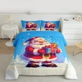 thumbnail image 2 of Feelyou Funny Santa Claus Bedding Comforter Set for Kids, Magic Christmas Gnome Twin Comforter Sets, Blue Red Cartoon Reversible Bedding Set, Breathable Home Decor, 2pcs, 2 of 8