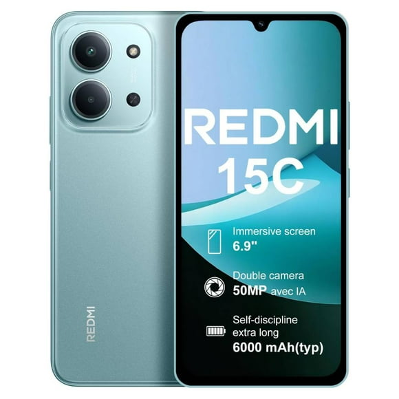 Xiaomi Redmi 15C 128 GB + 4GB RAM | Batería 6000mAh | Cámara 50MP | 6.9" 120Hz | Desbloqueado