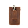 thumbnail image 4 of Riñonera para hombre, bolso para colgar, bolso para teléfono móvil, funda protectora de cuero genuino, capa superior de cuero de vaca Crazy Horse, bolso para colgar en la cintura para exteriores, 4 of 5