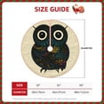 thumbnail image 2 of Sikiie Owl with Mandala Nativity Christmas Tree Skirt, Jesus Christian Winter Holiday Tree Mat Decoration(30-48IN)48", 2 of 6