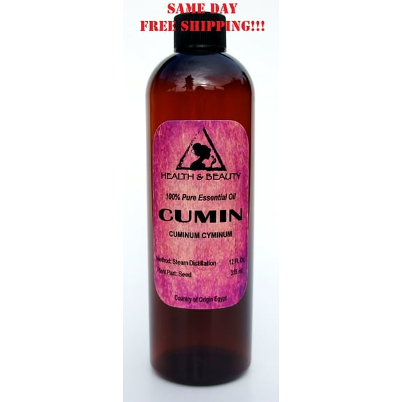 CUMIN ESSENTIAL OIL AROMATHERAPY NATURAL 100% PURE 12 OZ