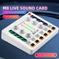 thumbnail image 4 of Tarjeta De Sonido En M8 Mezclador De Audio Bluetooth InaláMbrico Mezclador Digital ReduccióN De Ruido TransmisióN En Podcasting, 4 of 5