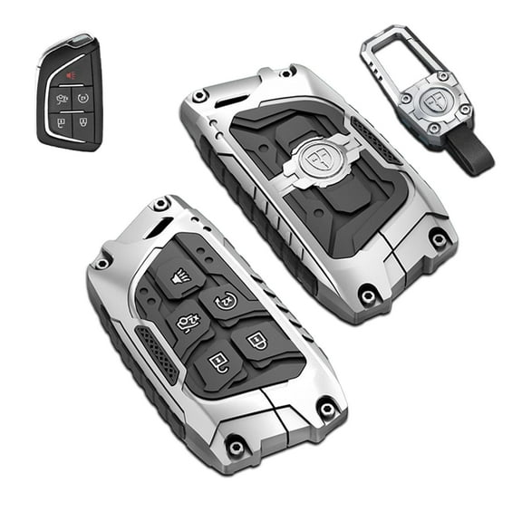 Zinc Alloy Metal Smart Key Fob Case Cover Protector Shell Compatible with Cadillac GT4 CT4 CT5 CT6 XT4 XT5 XT6 Escalade ESV 2022-2024