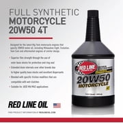 Red Line 42504 20W50 Motorcycle Oil Synthetic - 1 Quart