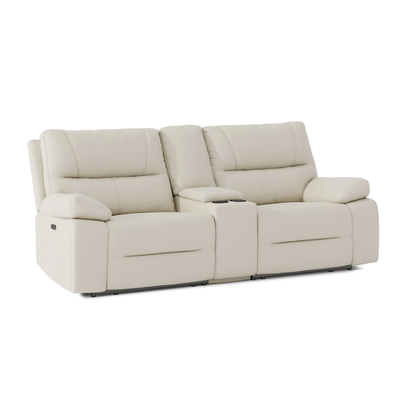 Jennifer Taylor Home Malibu 79" Modern Power Motion 3-Piece Reclining Loveseat Sofa with Cup Holders
