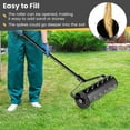 thumbnail image 6 of Costway 21" Manual Lawn Aerator Grass Aeration Tool Filled with Sand or Stone with Handle Black, 6 of 10