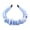 Blue, variant on Satin Headband for Women Comfortable Hairband Adult Hair Accessory, 1 Count, Pearl White