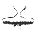 thumbnail image 1 of Collier ras du cou avec nœud et cloche, style rétro, mignon et cosplay, pour femmes et filles, noir, 1 of 2