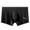 Black, variant on Men’s Boxer Briefs Underwear for Men Solid Color Ice Silk Seamless One Piece Boxer Briefs
