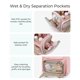 thumbnail image 5 of Neceser BAGSMART Travel resistente al agua para mujer rosa, 5 of 7