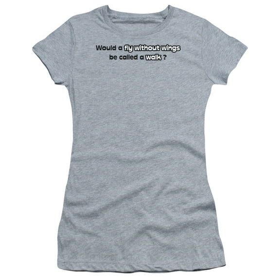 - Flying Without Wings - Juniors Teen Girls Cap Sleeve Shirt - X-Large