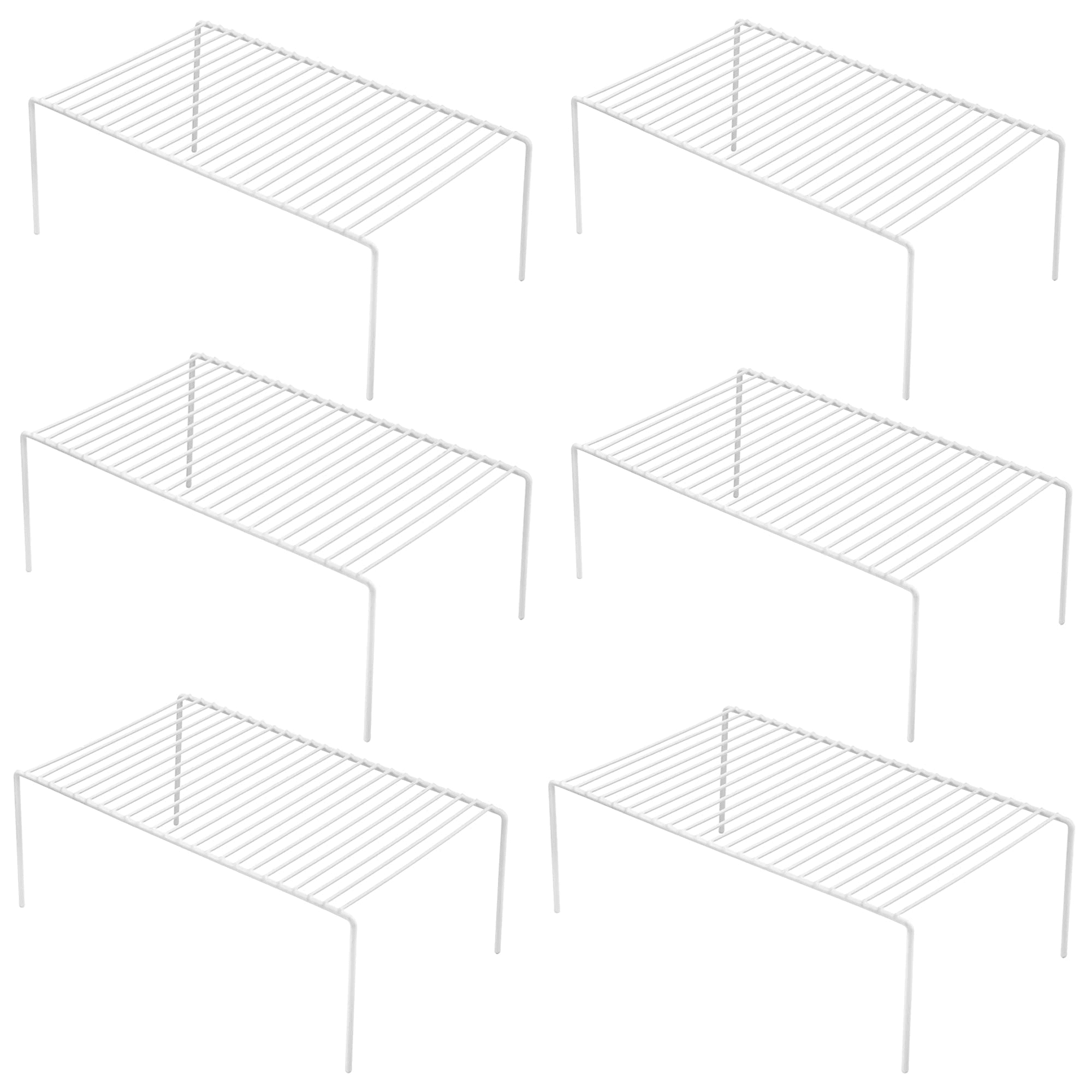 SANNO 6 Pack Large (15.7 x 9.4 Inch) Freezer Cabinet Storage Shelf Rack ...
