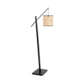 thumbnail image 4 of Lumisource Arturo Contemporary Floor Lamp in Black Wood and Black Steel with Rattan Shade, 4 of 7