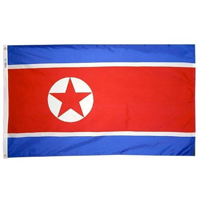 Annin Flagmakers 221490 2 ft. X 3 ft. Nyl-Glo North Korea Flag by Annin Flagmakers
