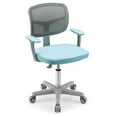 thumbnail image 1 of Gymax Chaise de Bureau pour Enfants à Hauteur Réglable Chaise d'Étude pour Enfants avec Roulettes Universelles Automatiques Bleu, 1 of 7