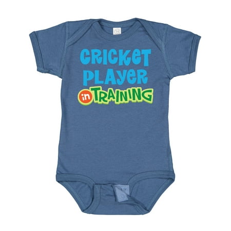 

Inktastic Cricket Player in Training Gift Baby Boy or Baby Girl Bodysuit