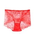 thumbnail image 2 of Fesfesfes Seamless Cotton Underwear For Womens Mid-waist Lace Thin Mesh Breathable Underwear Briefs, 2 of 4